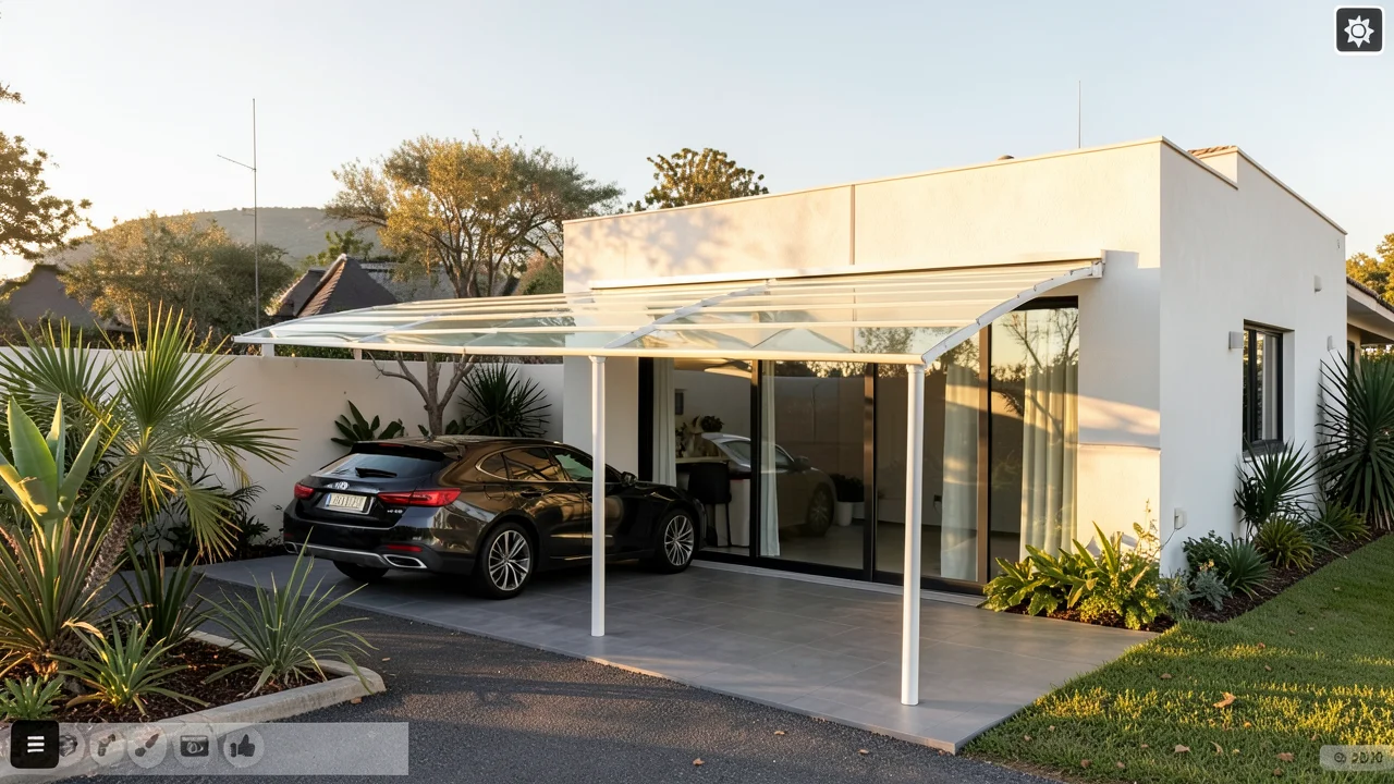 Modern aluminum carport — configure in 3D